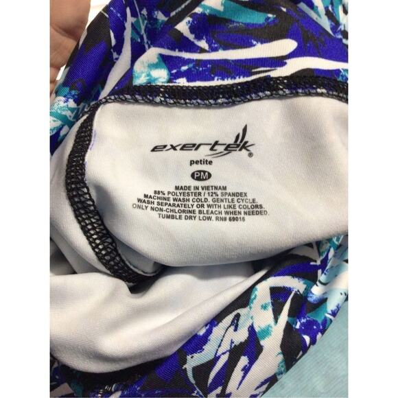 NWT EXERTEK Athletics Pant Cut Out Leg Accents Size Petite Medium NEW - Picture 11 of 14